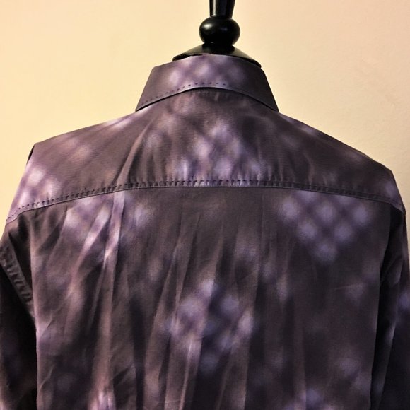 BUGATCHI Spread Collar Cotton Button Front Shirt - Picture 4 of 16